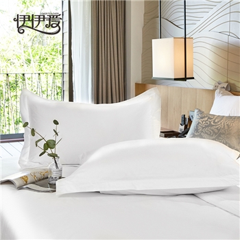 伊伊爱YDJD0230618/60*80S喷气全棉贡缎纯白枕套55*85cm