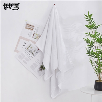 伊伊爱M02000040五星宾馆酒店纯棉毛巾35*75cm*150g白色【有缎边】