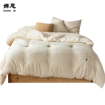 婵思BZGLFS2000302（有机）全棉大豆春秋被150*200cm总重约3.5斤白色