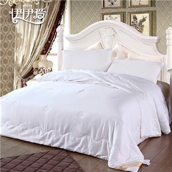 伊伊爱BZBQS02000218柞蚕丝中长丝蚕丝被200*230cm填充1000g白色